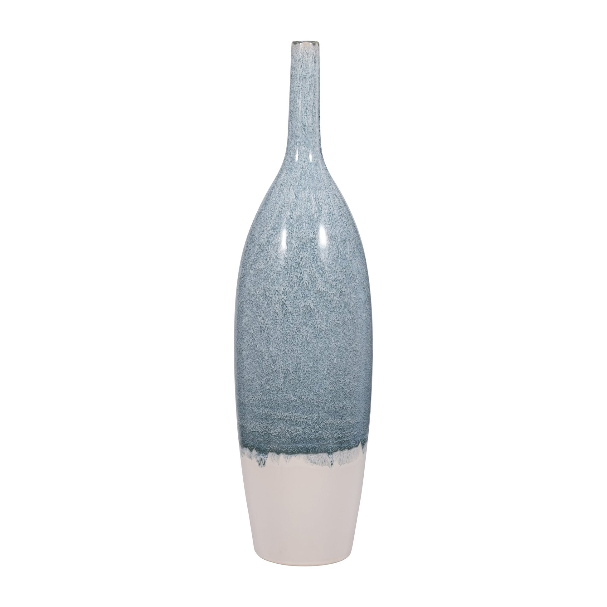 KASHION BLUE CERAMIC VASE Vases and Jars| Sagebrook Home