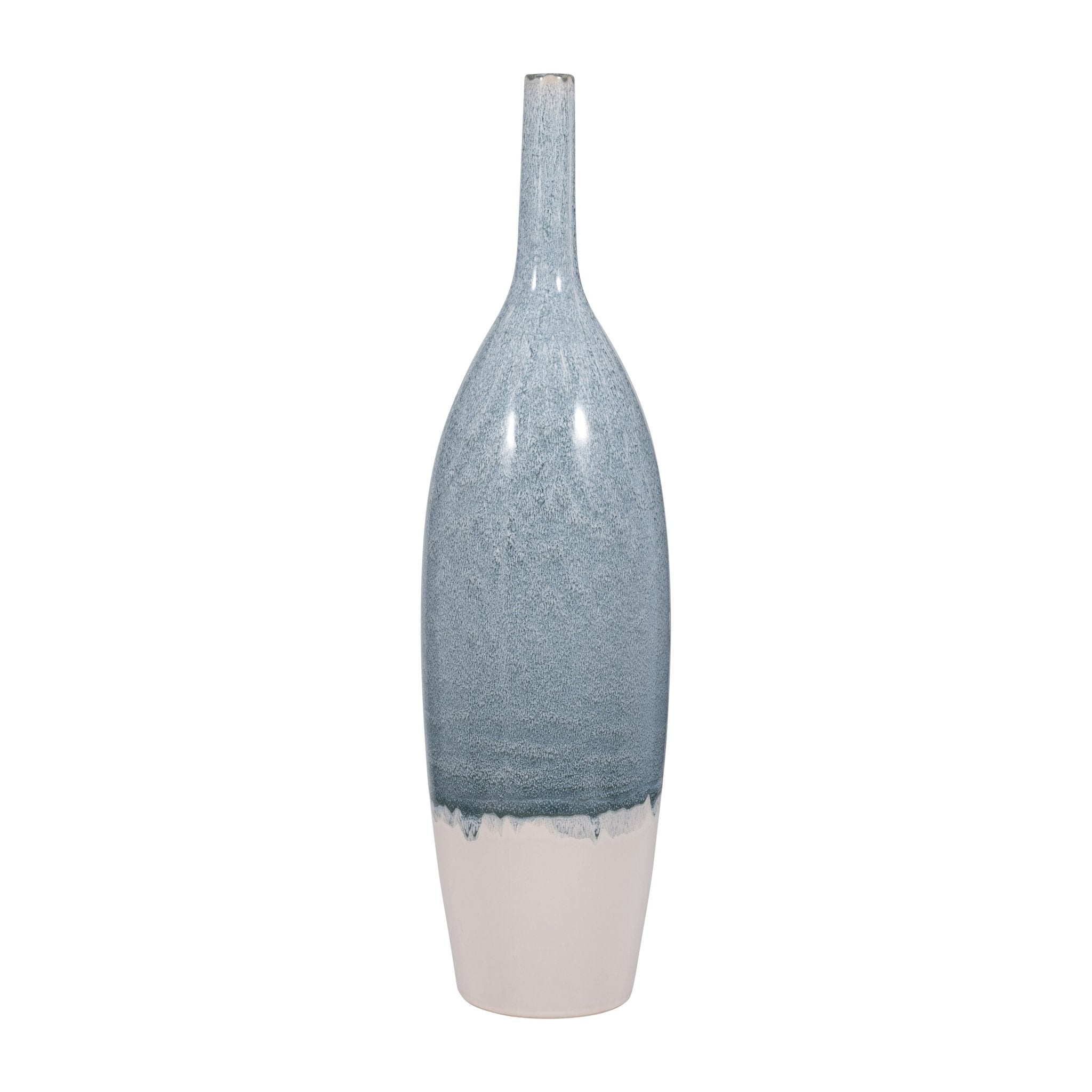 KASHION BLUE CERAMIC VASE Vases and Jars| Sagebrook Home
