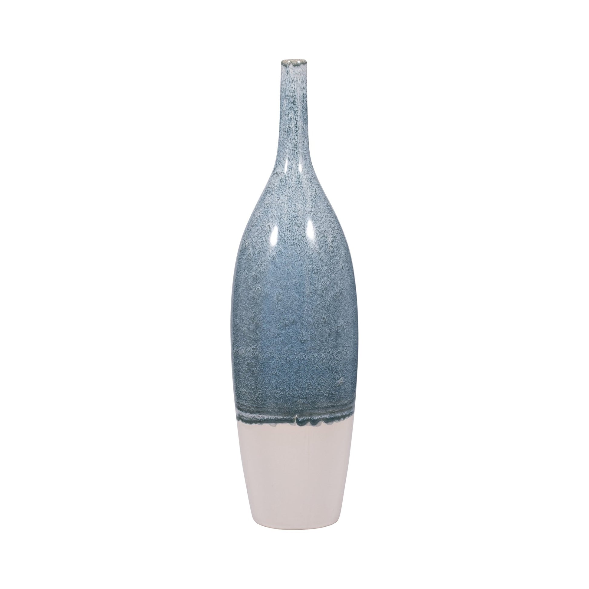KASHION BLUE CERAMIC VASE Vases and Jars| Sagebrook Home
