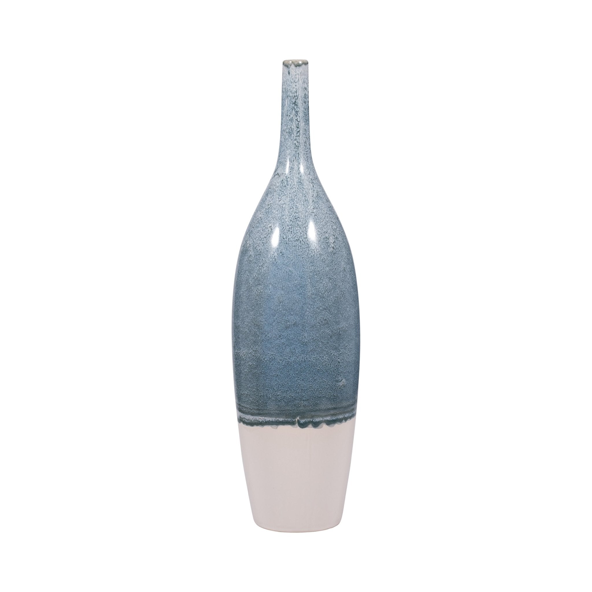 KASHION BLUE CERAMIC VASE Vases and Jars| Sagebrook Home
