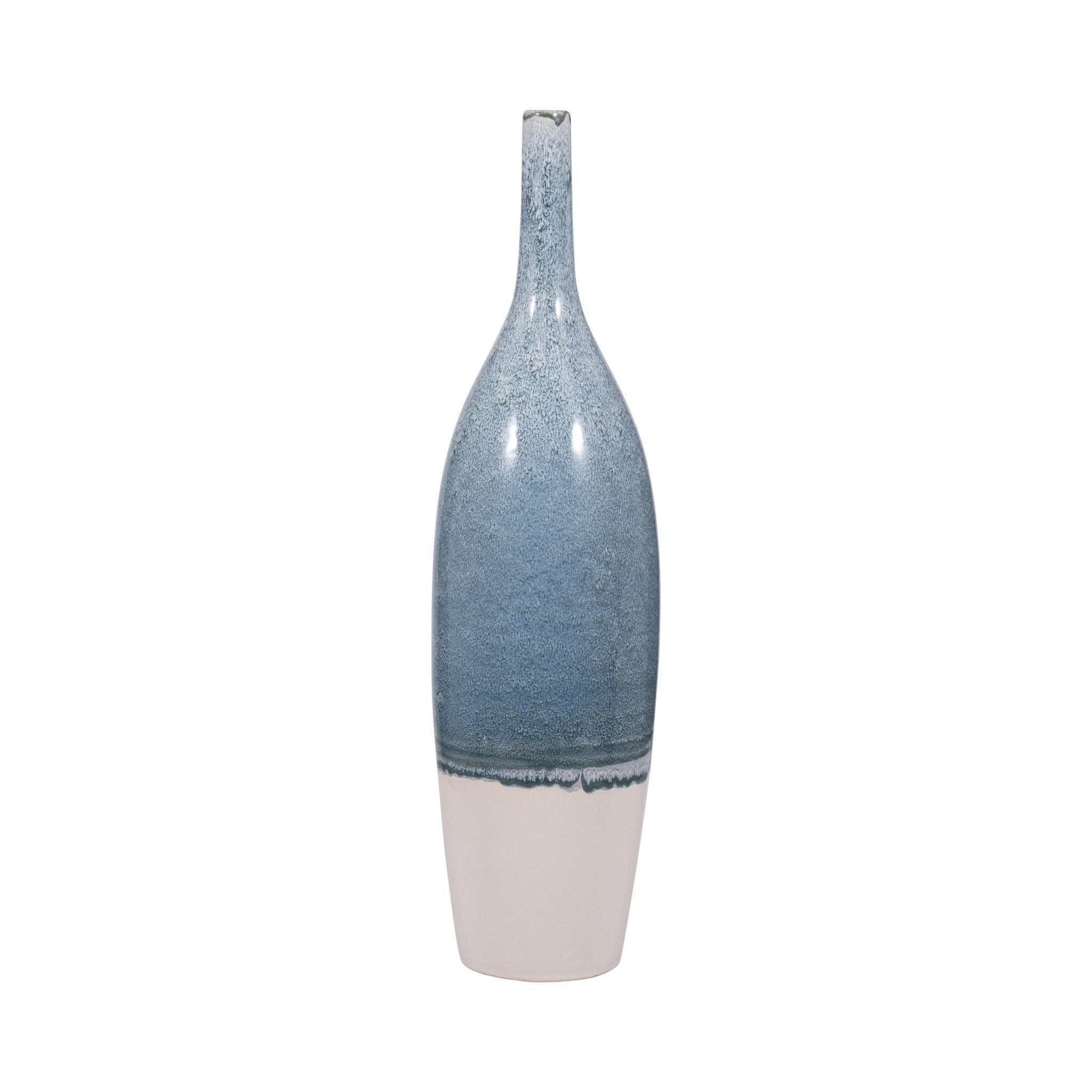 KASHION BLUE CERAMIC VASE Vases and Jars| Sagebrook Home