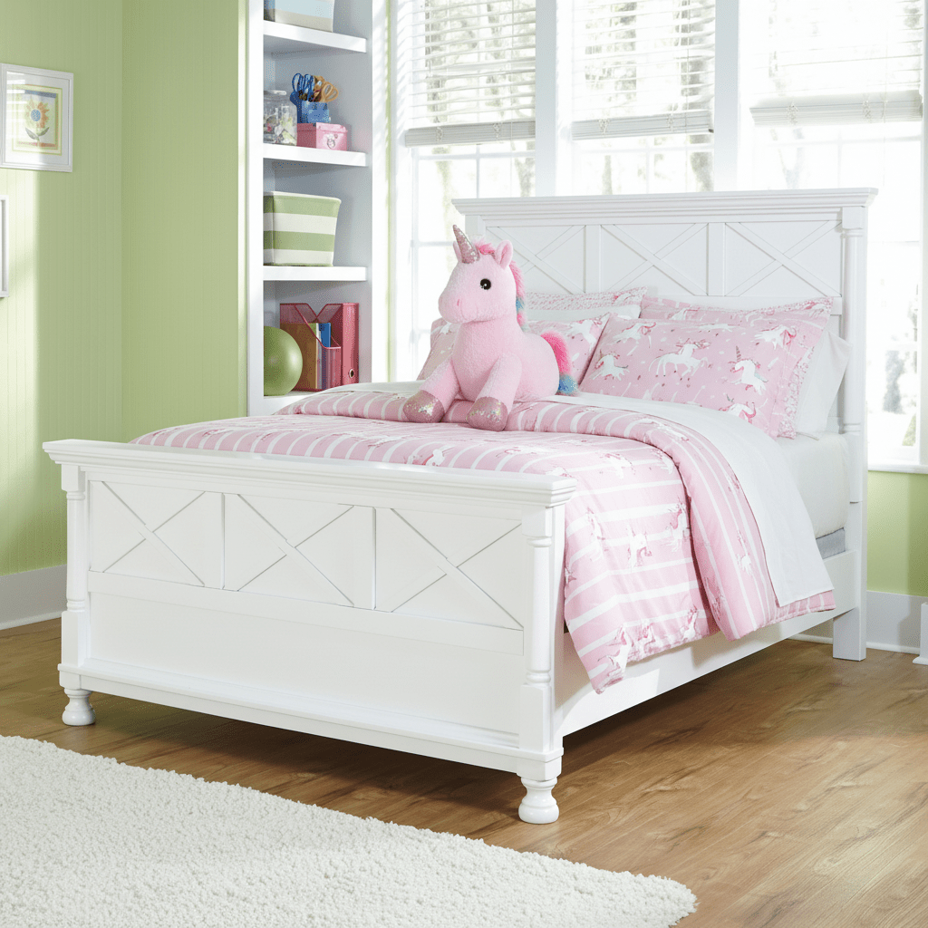 Kaslyn Full Panel Headboard Kid Beds| Ashley Homestore