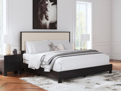 Kasteiner King Upholstered Bed - Al Rugaib Furniture