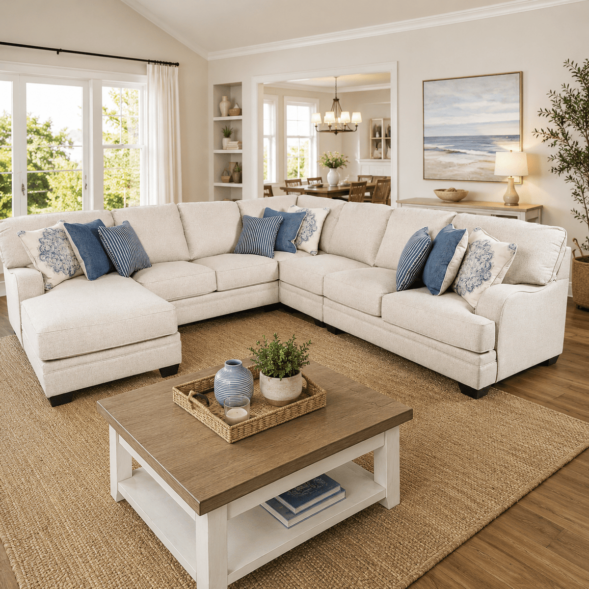 Katisha LAF Chaise Sectional Sectionals| Ashley Homestore