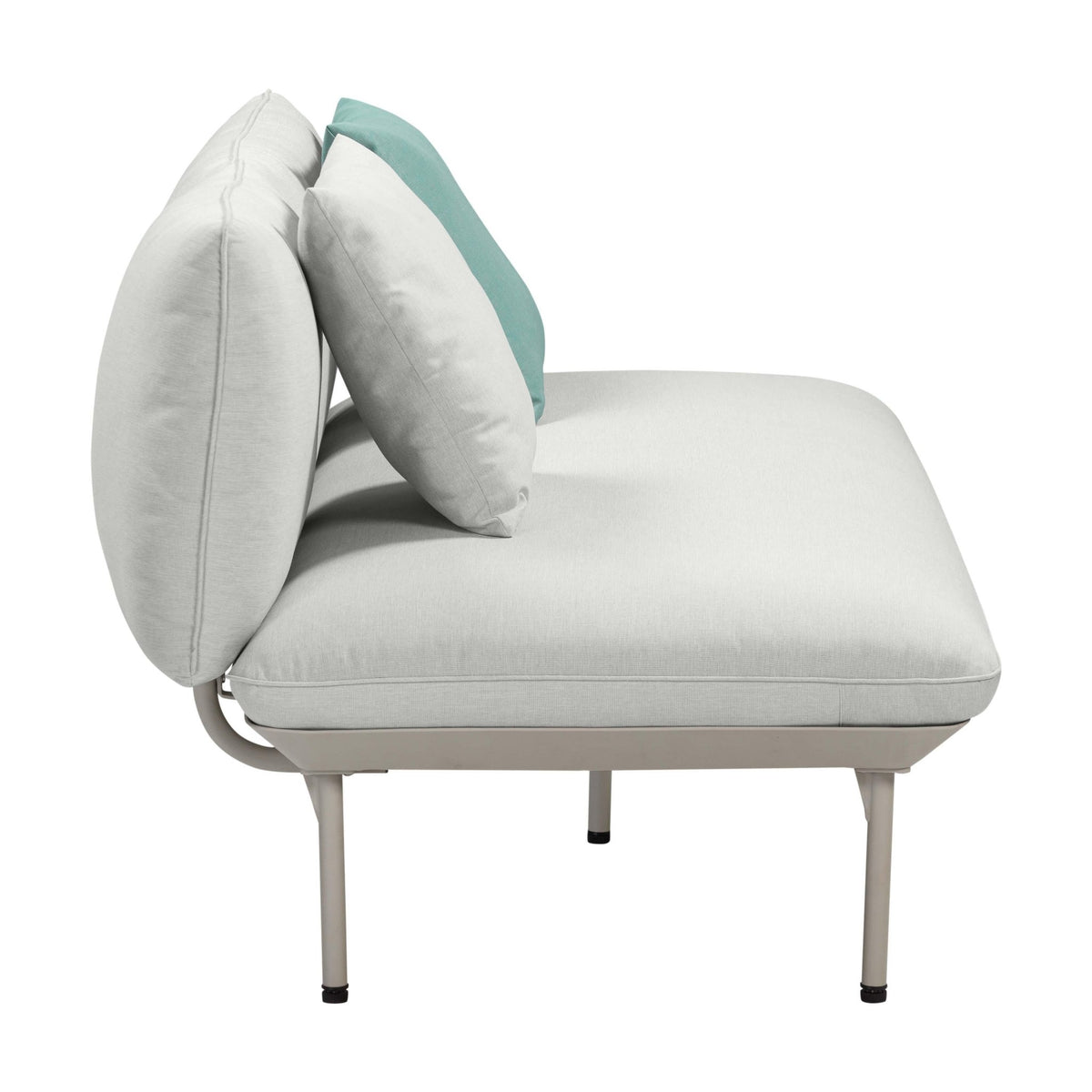 Katti Light Grey Outdoor Loveseat Outdoor Loveseats & Sofas| TOV