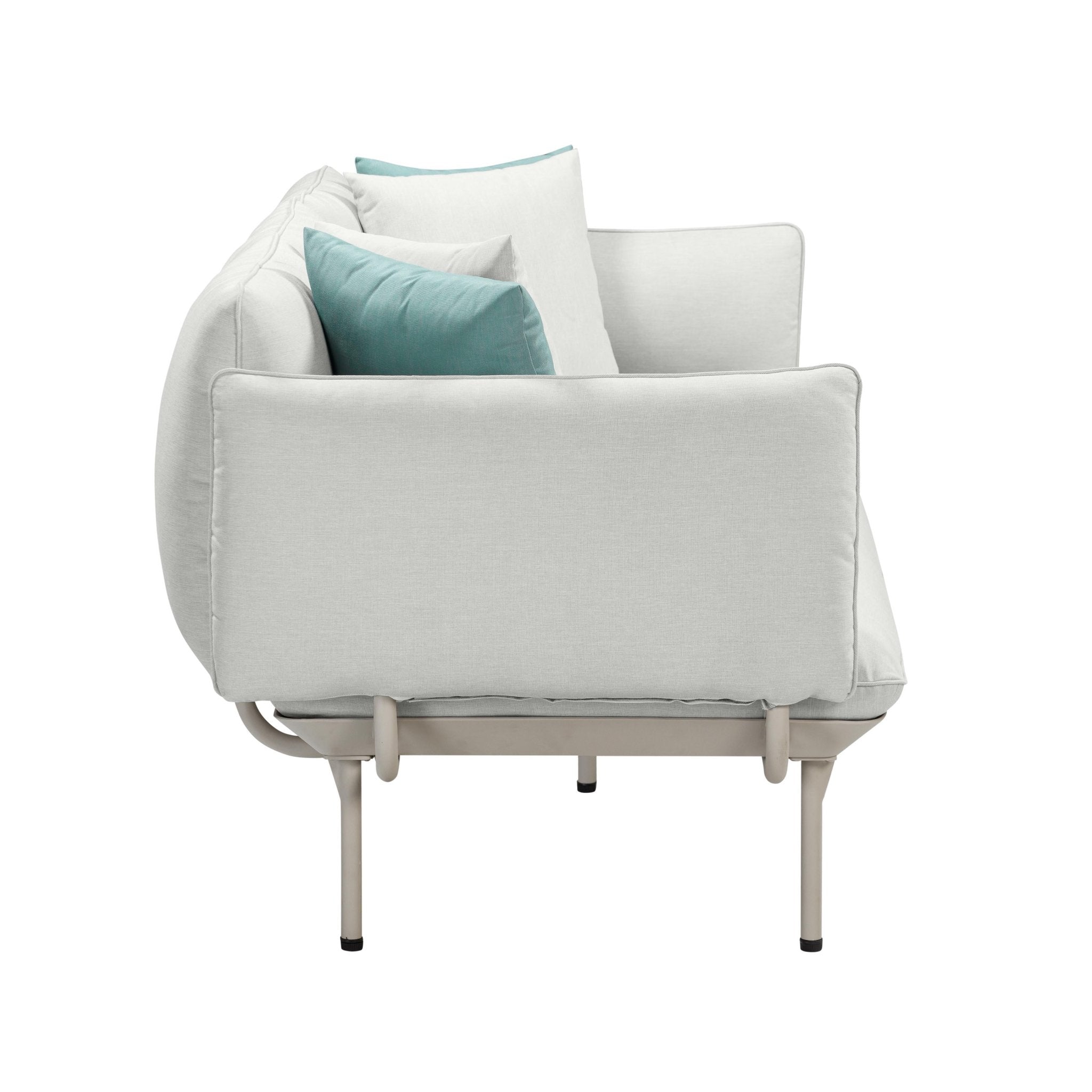 Katti Light Grey Outdoor Sofa Outdoor Loveseats & Sofas| TOV