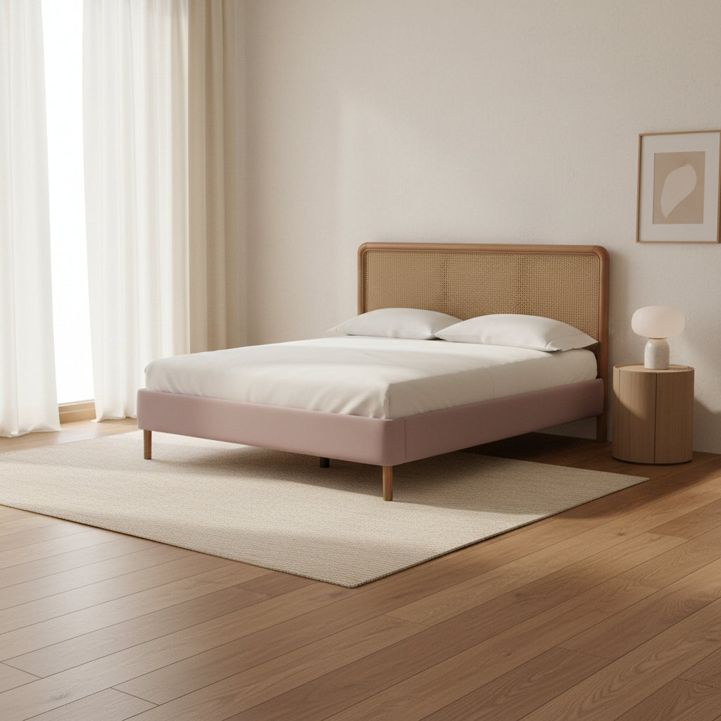 Kavali Blush Queen Bed Beds| TOV