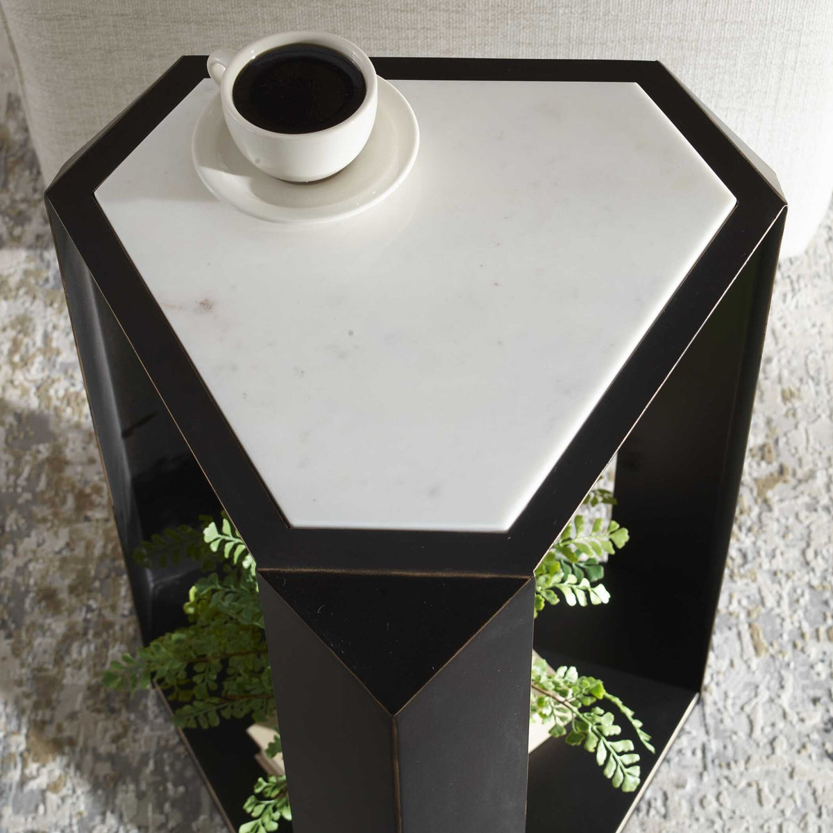 Keenan Geometric Accent Table Accent & End Tables| Uttermost