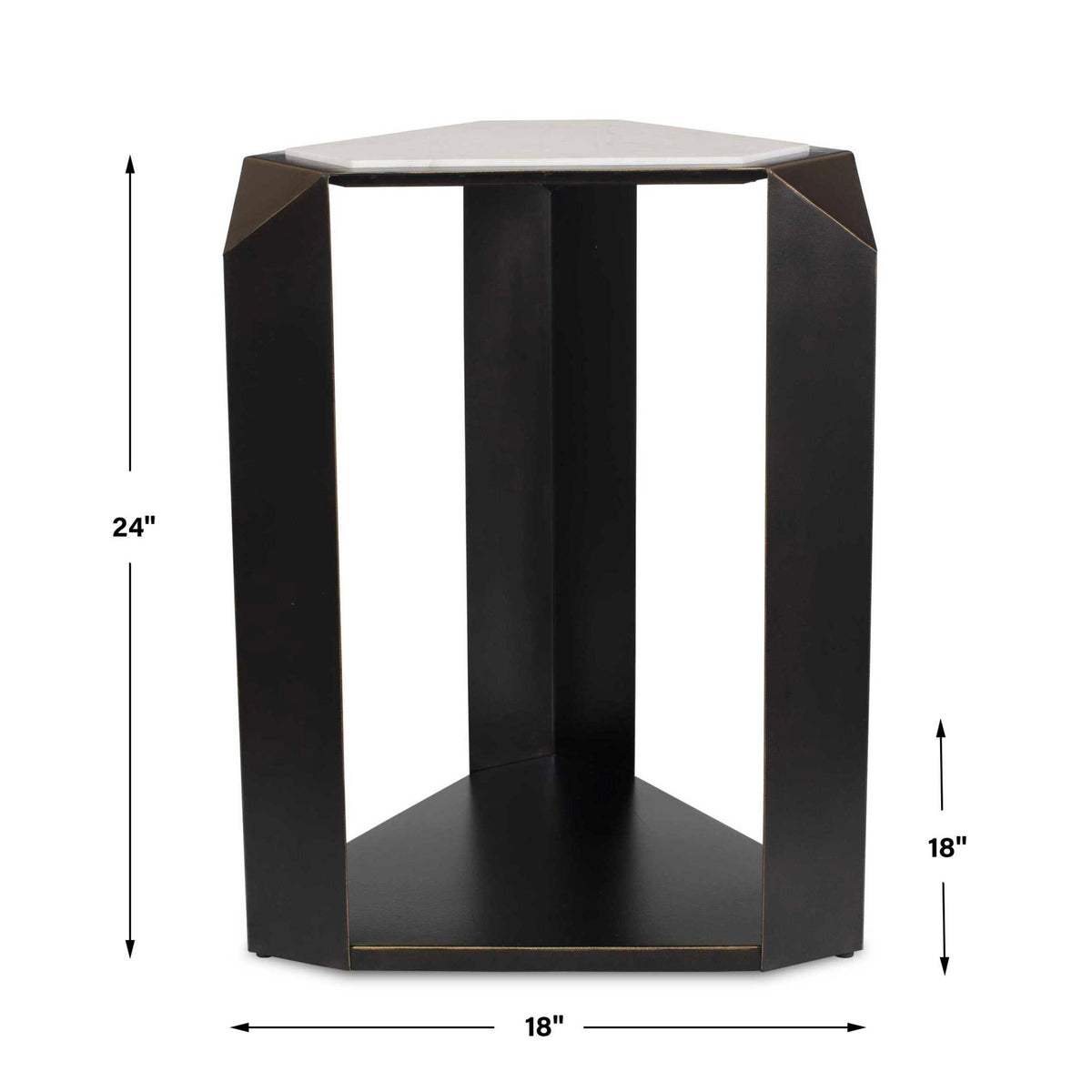 Keenan Geometric Accent Table Accent & End Tables| Uttermost