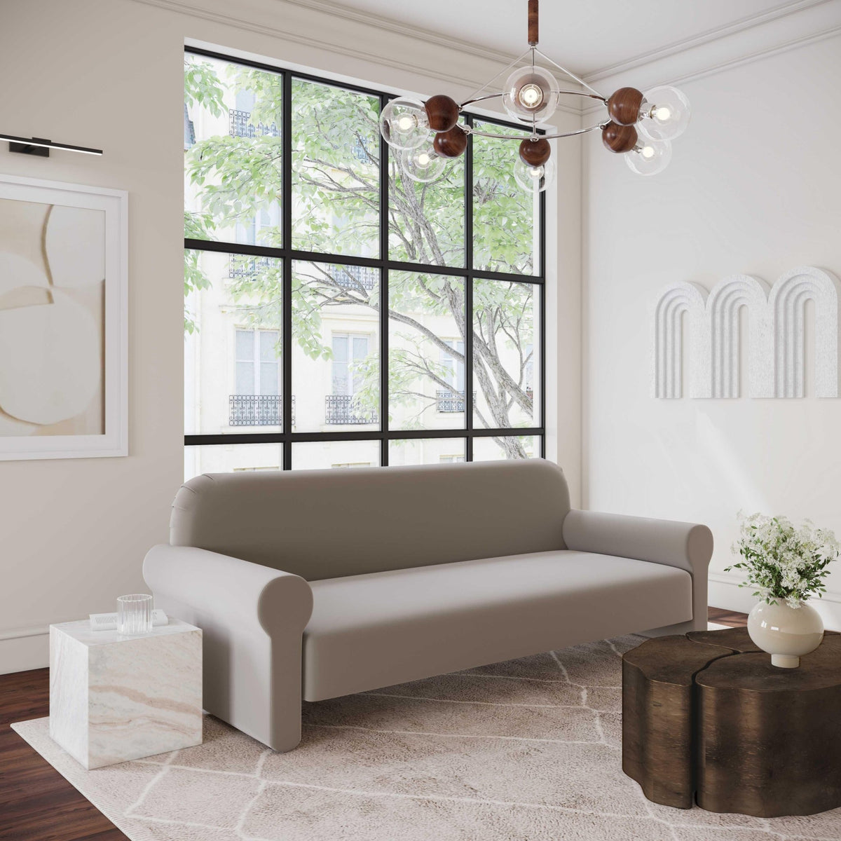 Keira Marble Side Table End Tables| TOV