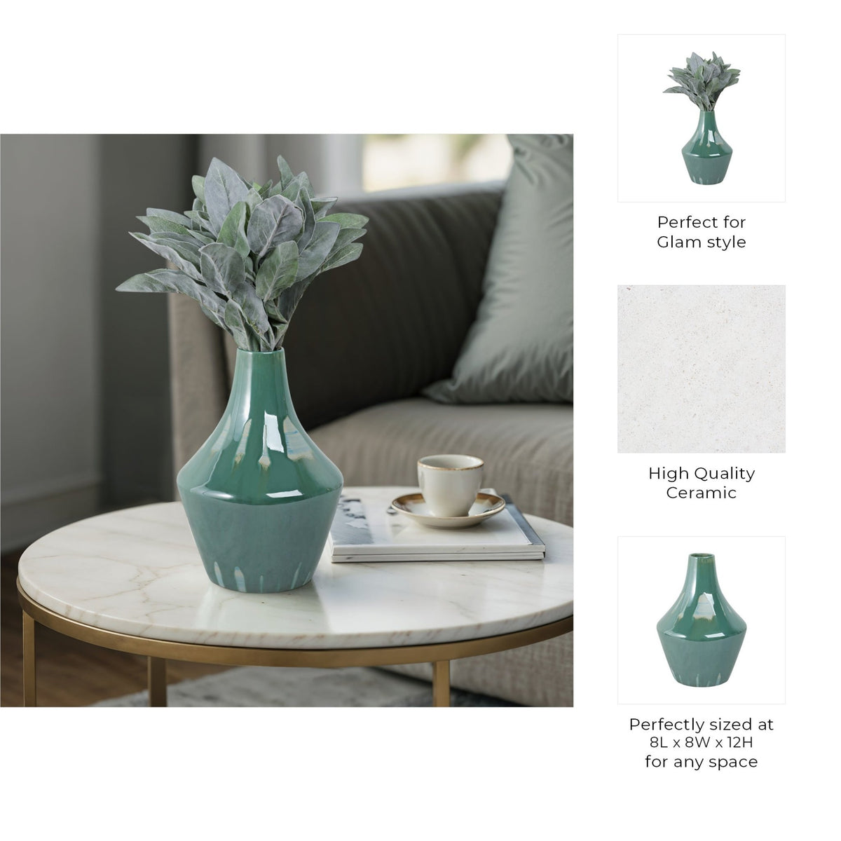 Keizer Ceramic Vase Vases and Jars| Sagebrook Home
