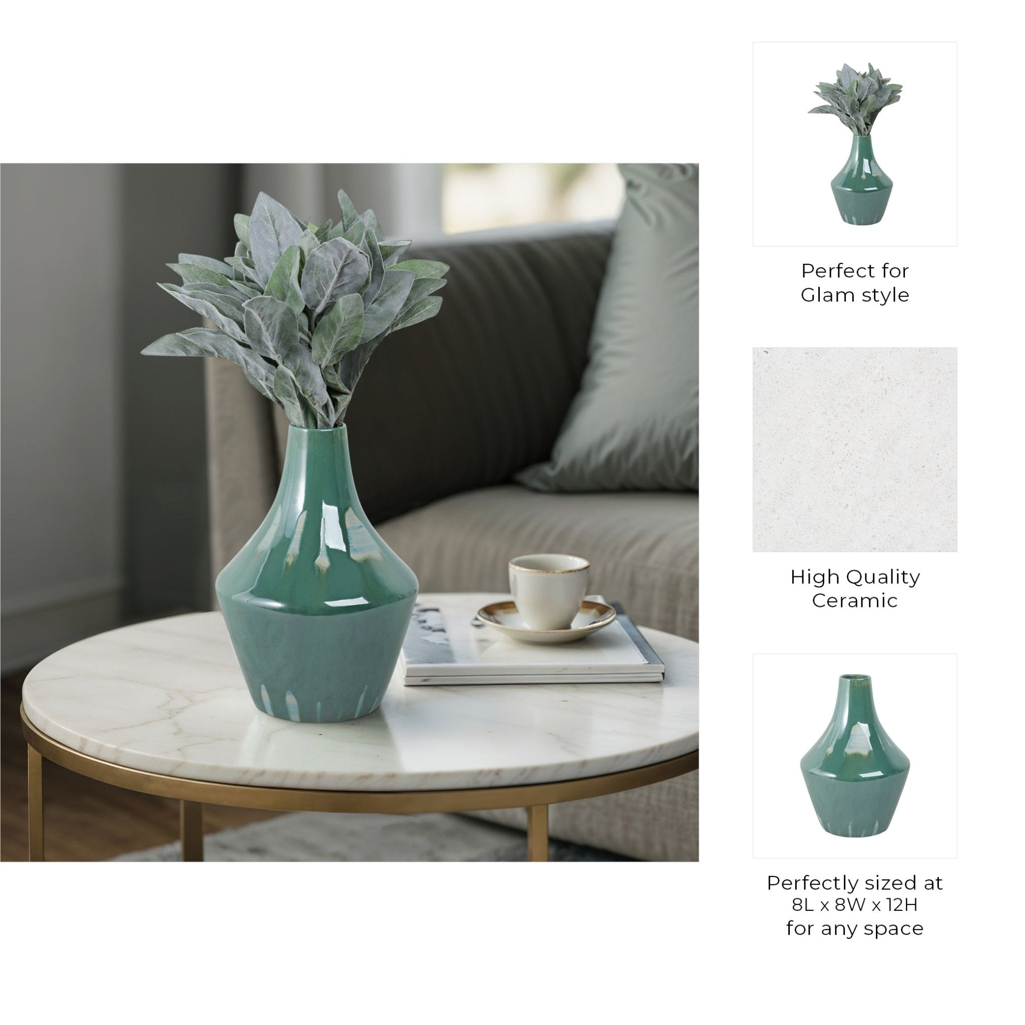 Keizer Ceramic Vase Vases and Jars| Sagebrook Home