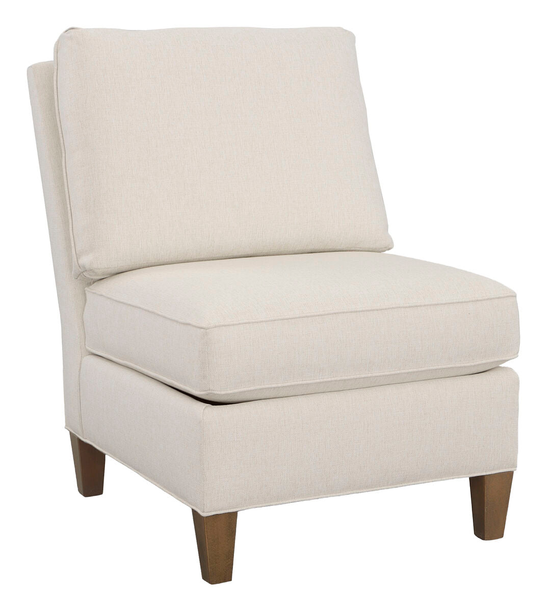 Kelly Armless Sectional Chair with Tapered Leg Chairs| Fairfield Chair
