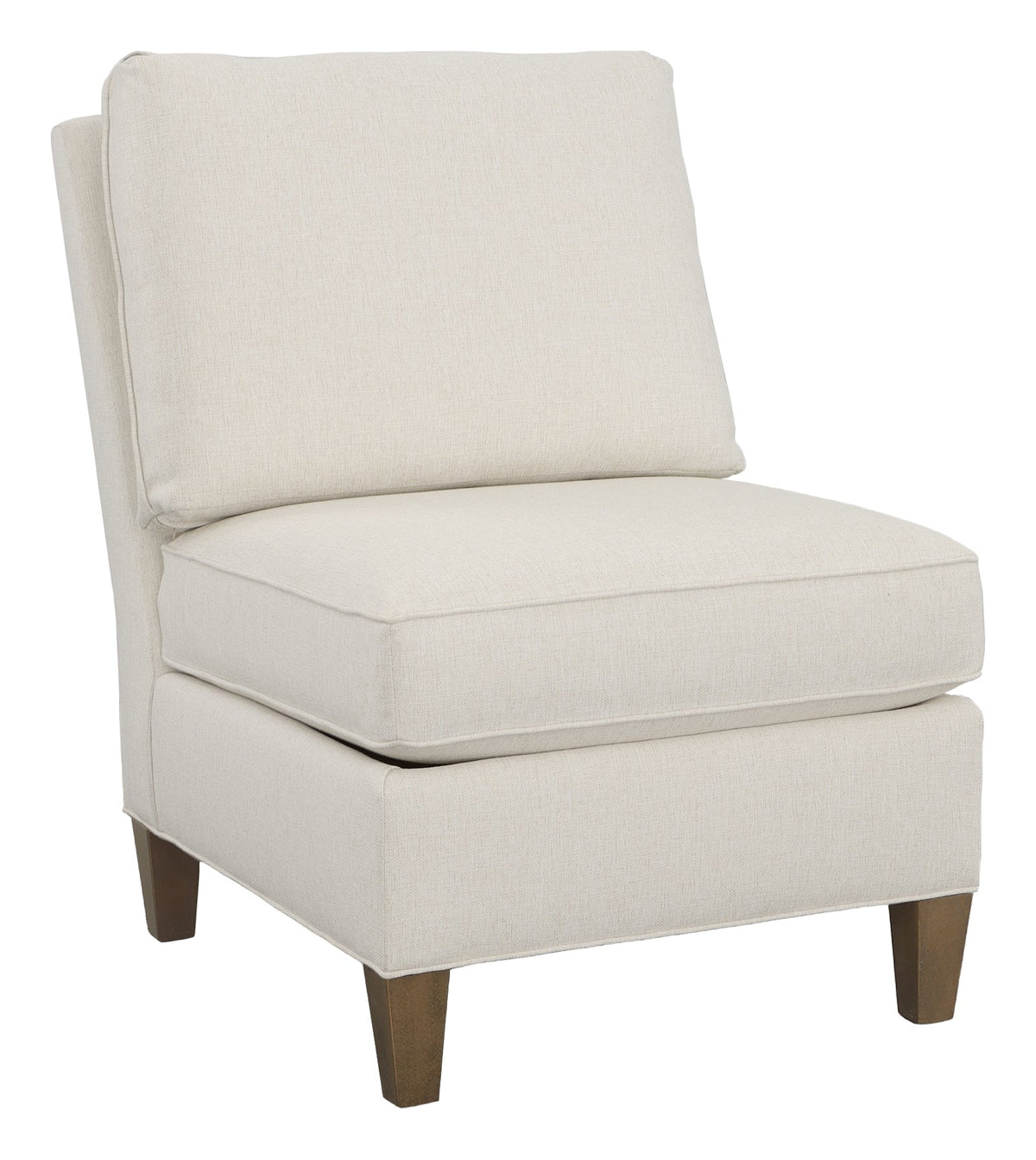 Kelly Armless Sectional Chair with Tapered Leg Chairs| Fairfield Chair