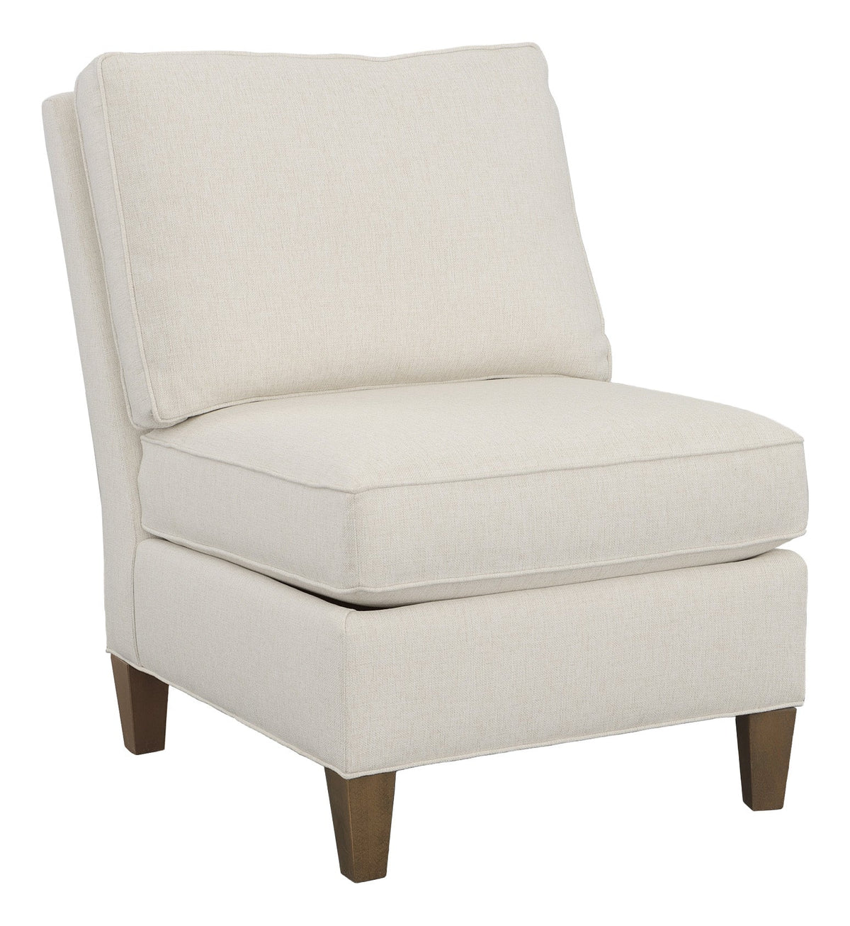Kelly Armless Sectional Chair with Tapered Leg Chairs| Fairfield Chair