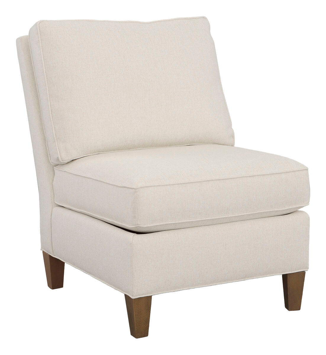 Kelly Armless Sectional Chair with Tapered Leg Chairs| Fairfield Chair