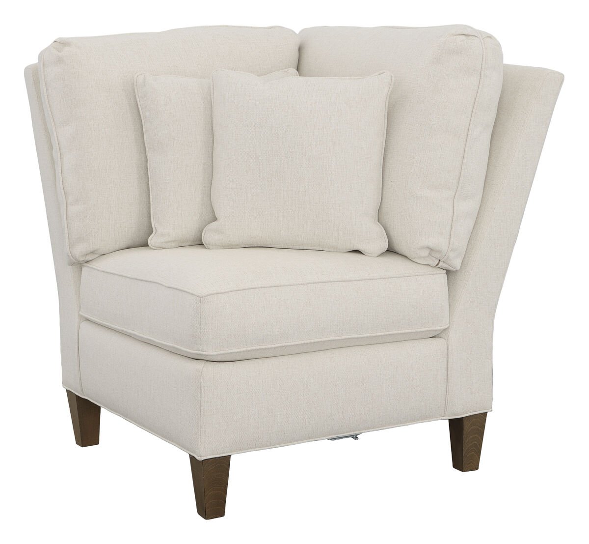 Kelly Corner Chair with Tapered Leg Chairs| Fairfield Chair
