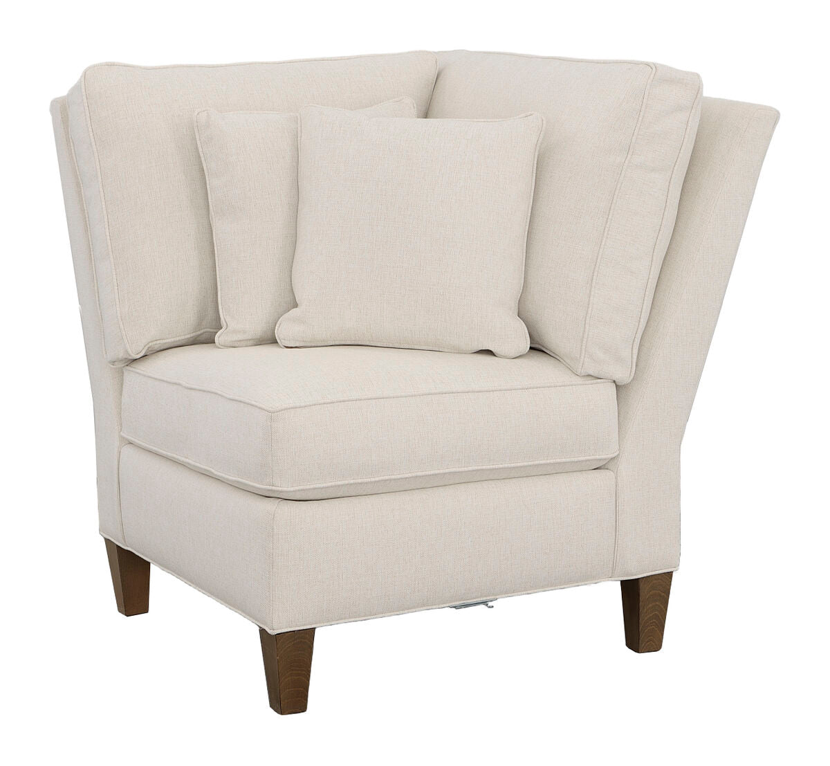Kelly Corner Chair with Tapered Leg Chairs| Fairfield Chair