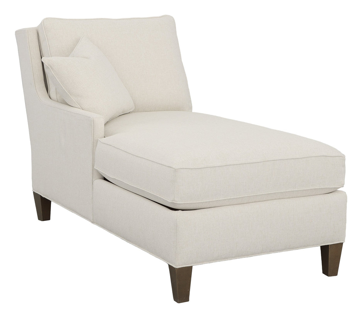 Kelly Left Arm Chaise with Tapered Leg Chaises| Fairfield Chair