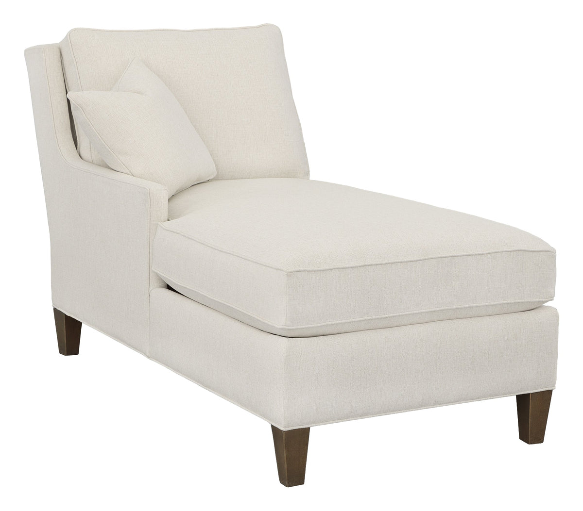 Kelly Left Arm Chaise with Tapered Leg Chaises| Fairfield Chair