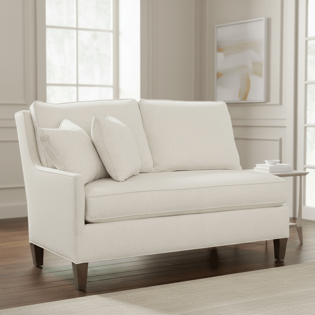 Kelly Left Arm Loveseat with Tapered Leg Sofas & Loveseats| Fairfield Chair