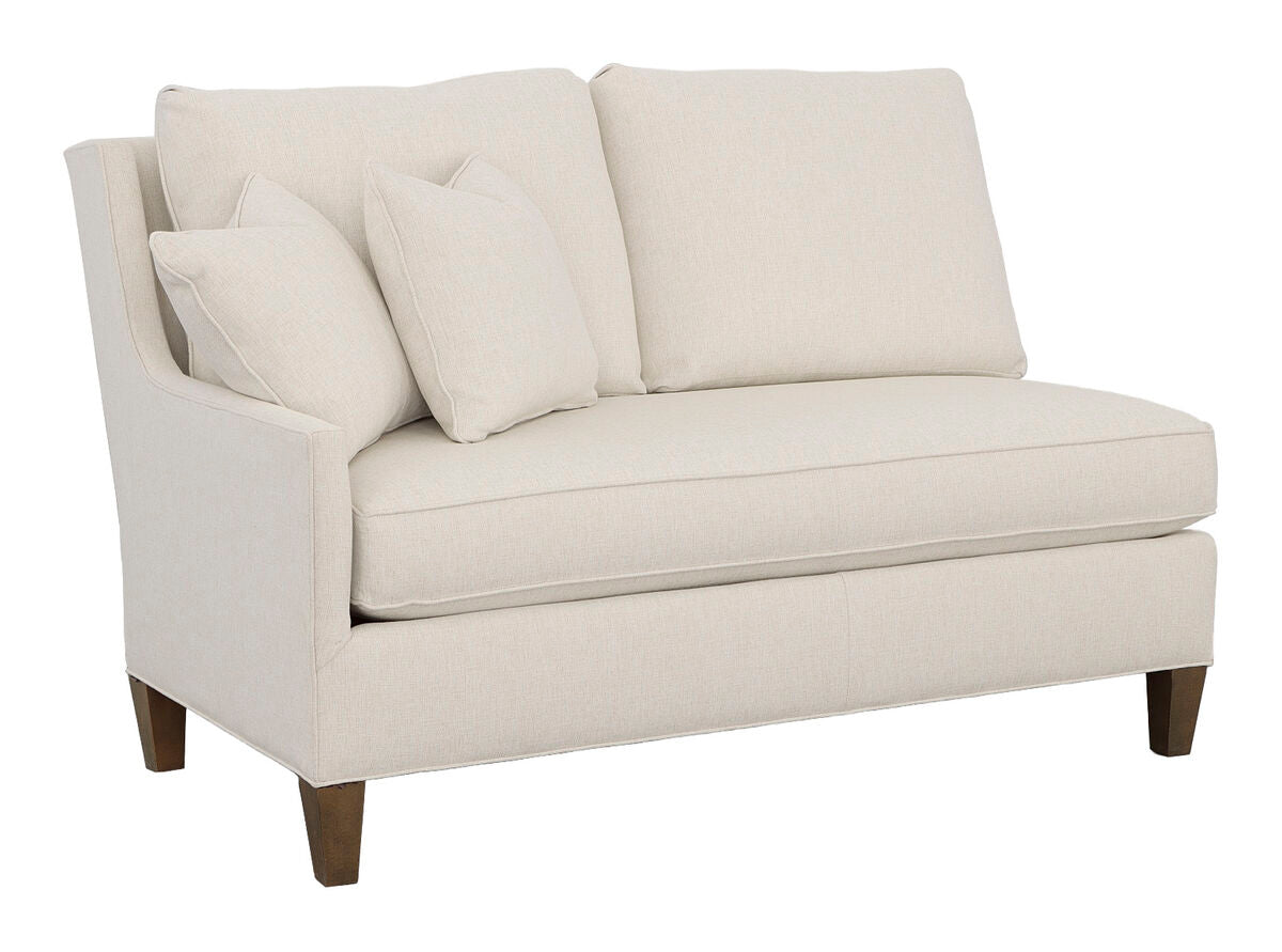 Kelly Left Arm Loveseat with Tapered Leg Sofas & Loveseats| Fairfield Chair