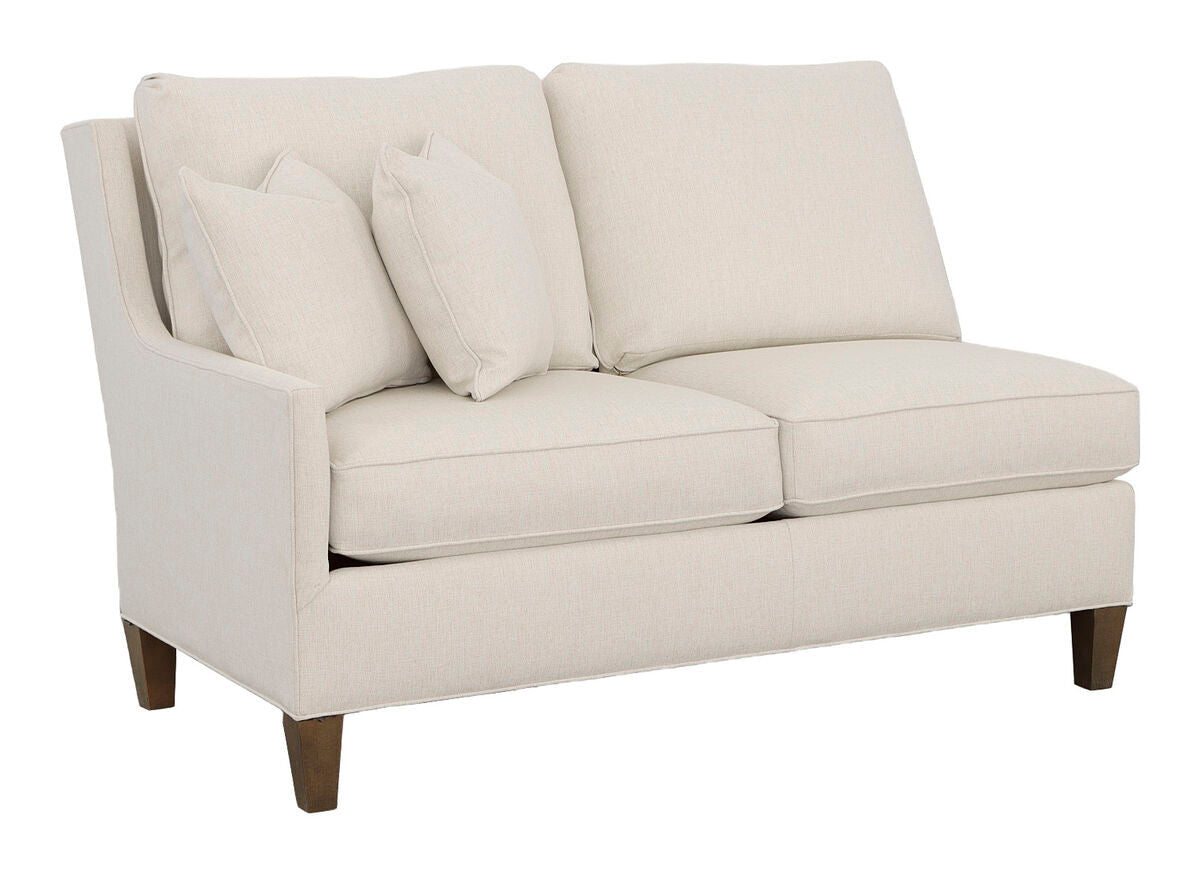 Kelly Left Arm Loveseat with Tapered Leg Sofas & Loveseats| Fairfield Chair