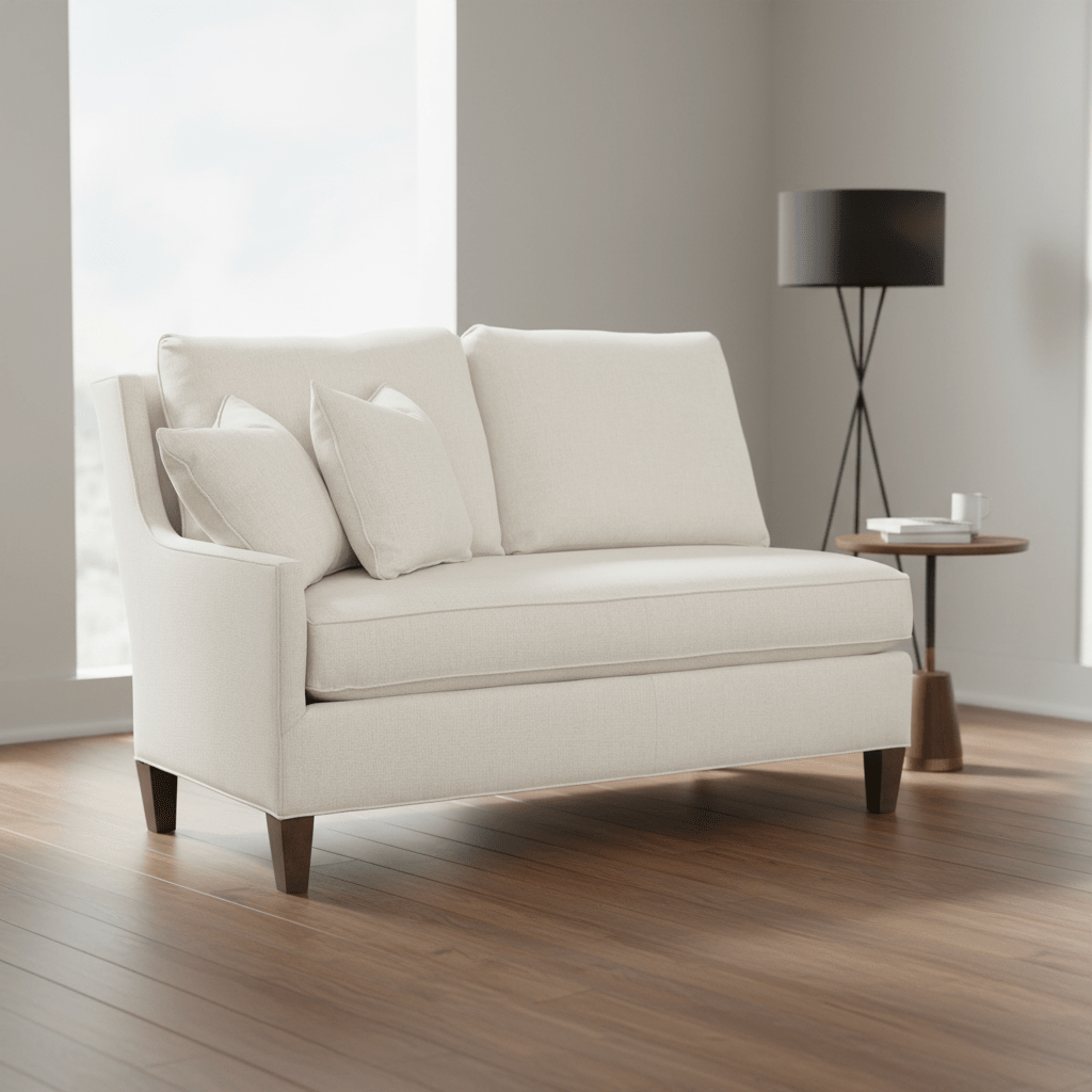 Kelly Left Arm Loveseat with Tapered Leg Sofas & Loveseats| Fairfield Chair