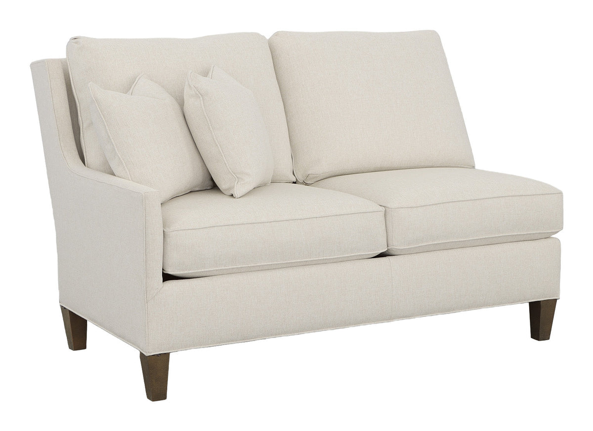 Kelly Left Arm Loveseat with Tapered Leg Sofas & Loveseats| Fairfield Chair