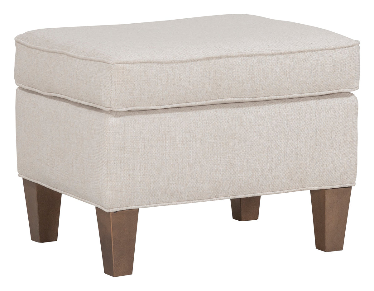 Kelly Ottoman with Tapered Leg Ottomans| Fairfield Chair