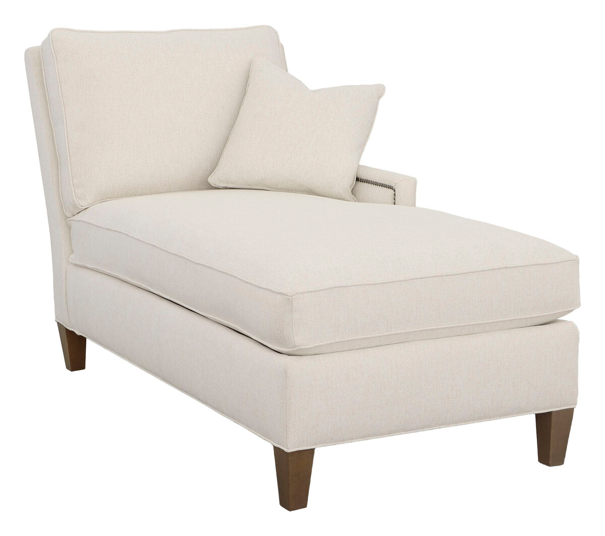 Kelly Right Arm Chaise with Tapered Leg Chaises| Fairfield Chair