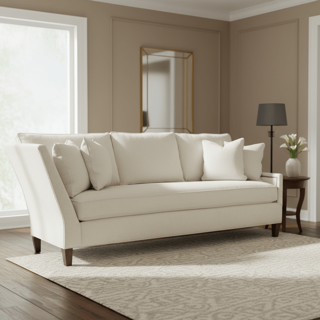 Kelly Right Arm Corner Sofa with Tapered Leg Sofas & Loveseats| Fairfield Chair
