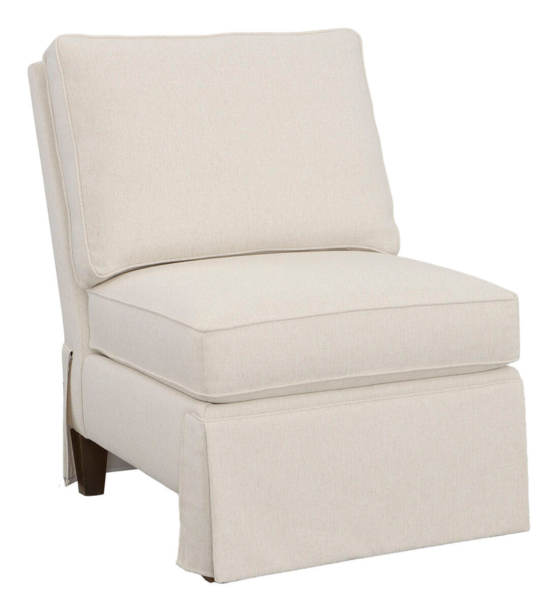 Kelly Skirted Armless Sectional Chair - Al Rugaib Furniture