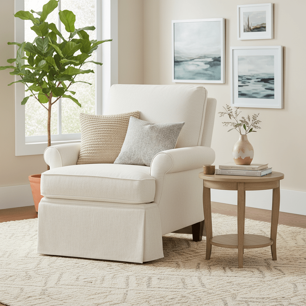 Kelly Skirted Armless Sectional Chair Chairs| Fairfield Chair
