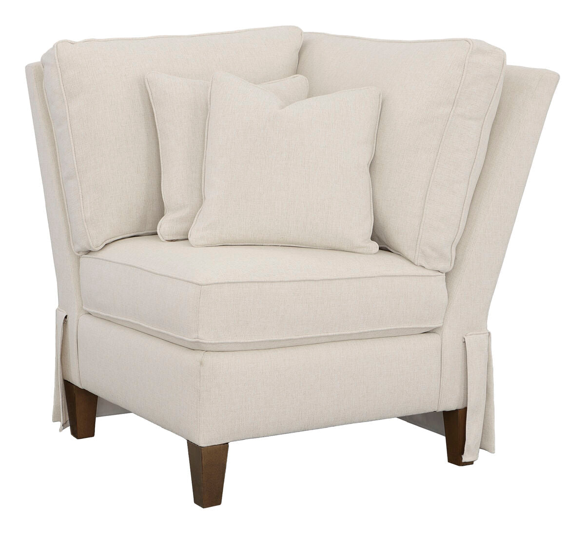 Kelly Skirted Corner Chair Chairs| Fairfield Chair