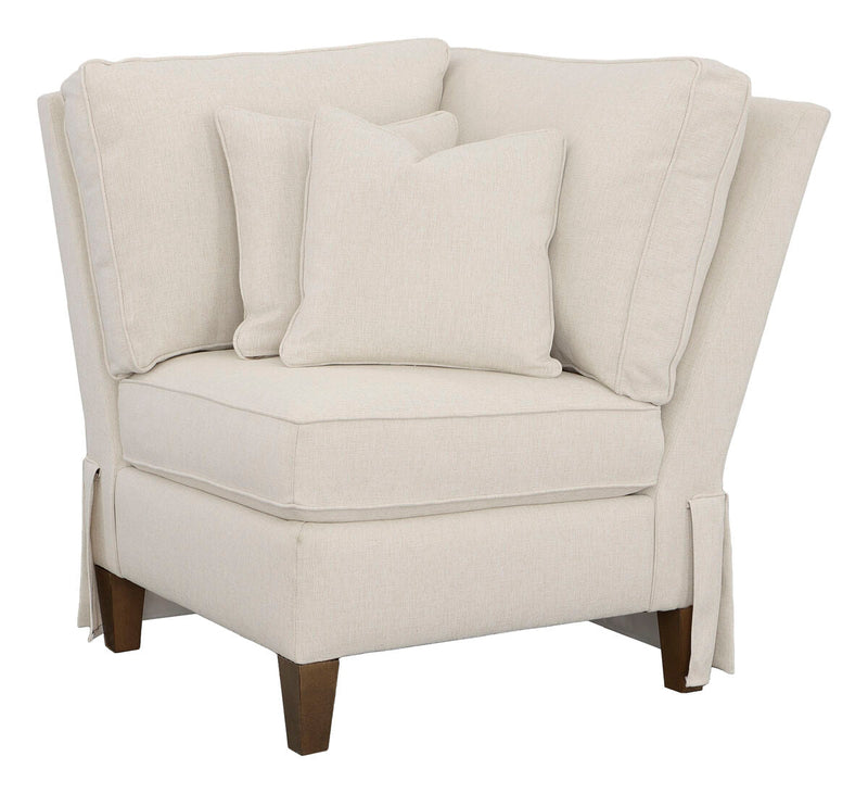Kelly Skirted Corner Chair - Al Rugaib Furniture
