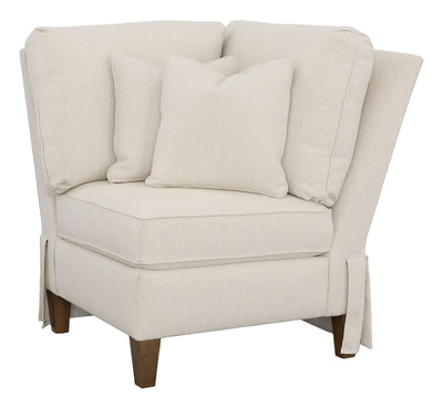 Kelly Skirted Corner Chair - Al Rugaib Furniture