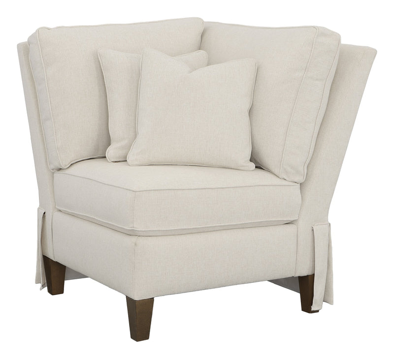 Kelly Skirted Corner Chair - Al Rugaib Furniture