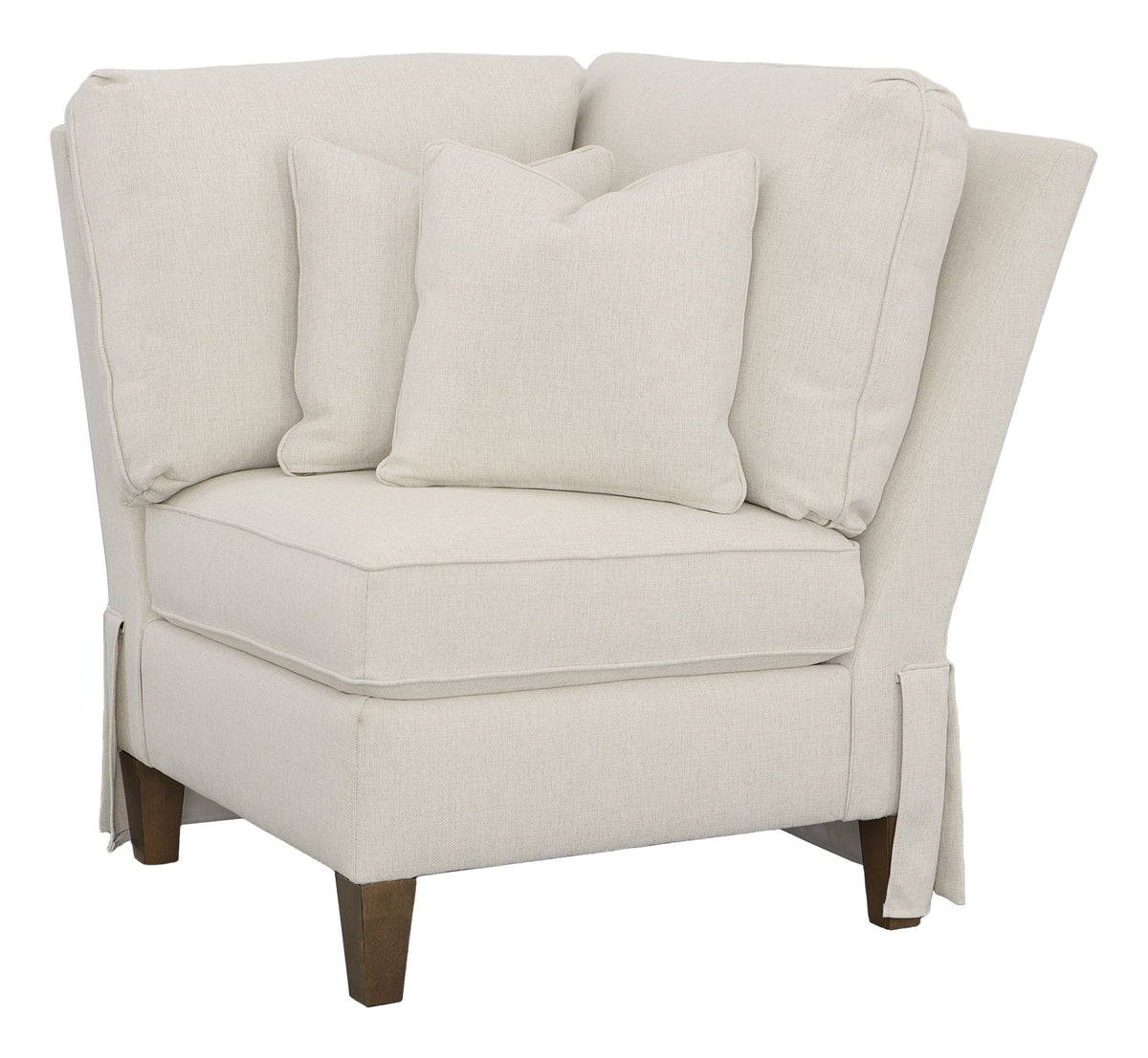 Kelly Skirted Corner Chair Chairs| Fairfield Chair