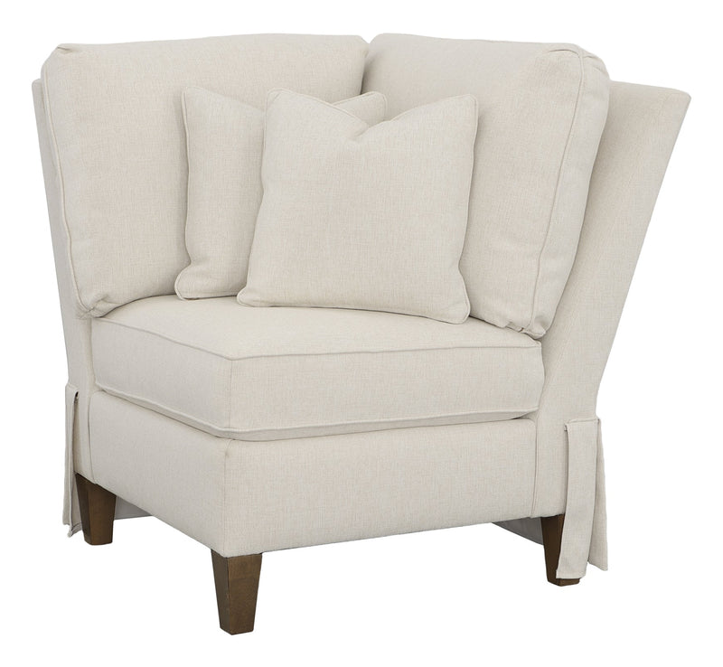 Kelly Skirted Corner Chair - Al Rugaib Furniture