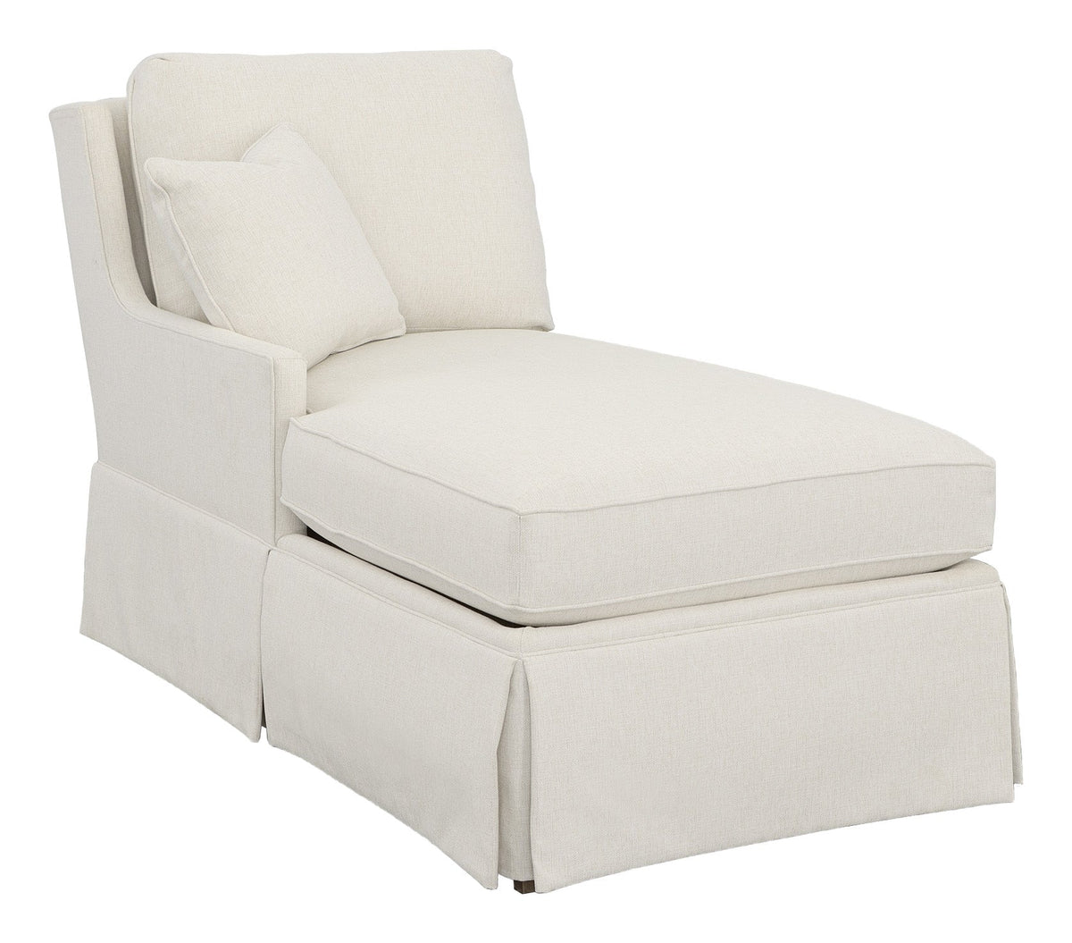Kelly Skirted Left Arm Chaise Chaises| Fairfield Chair
