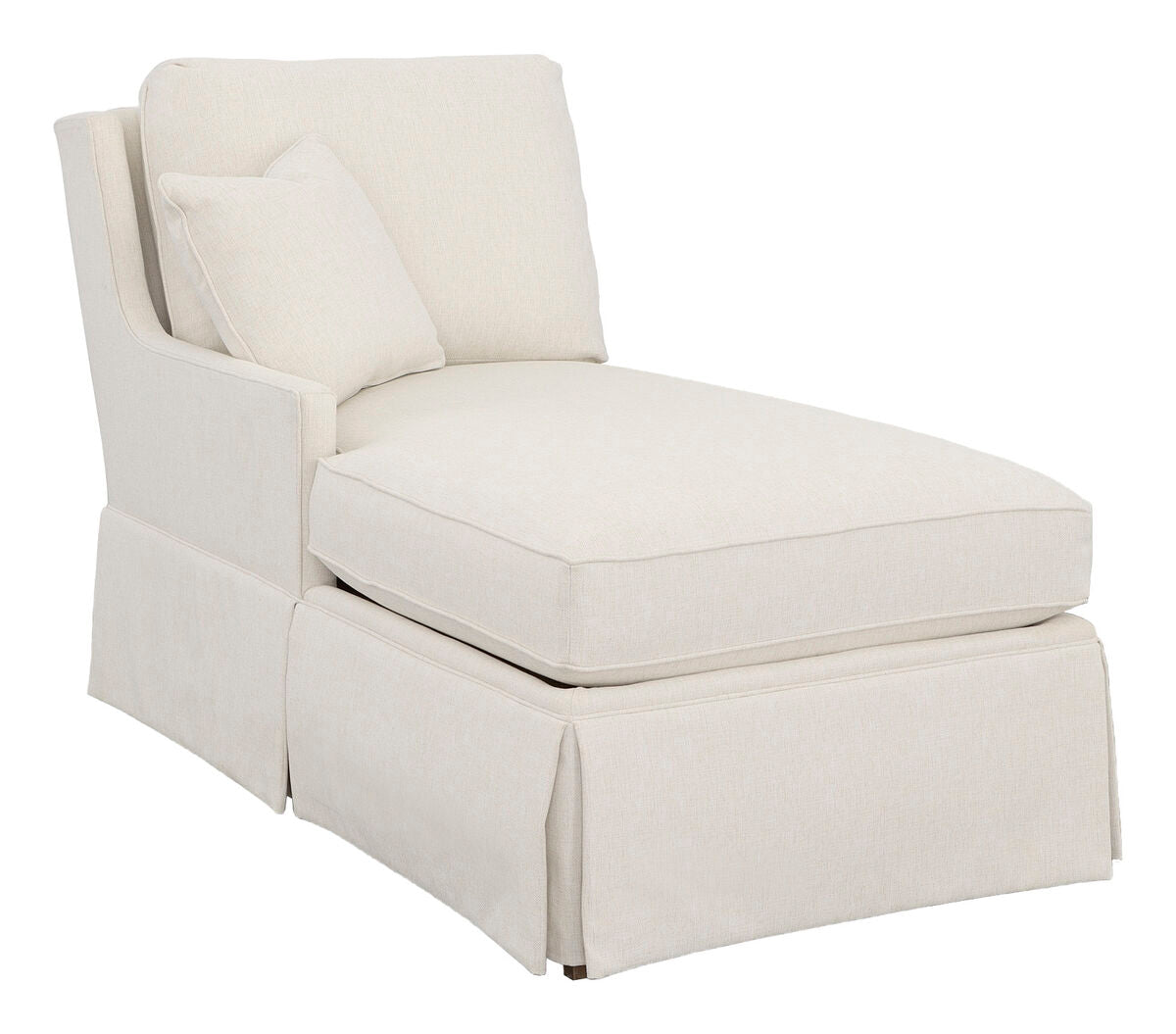 Kelly Skirted Left Arm Chaise Chaises| Fairfield Chair