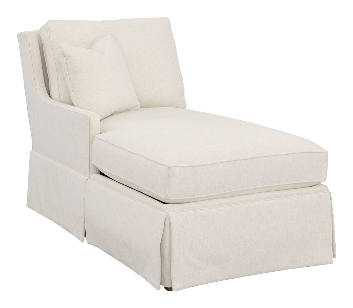 Kelly Skirted Left Arm Chaise Chaises| Fairfield Chair