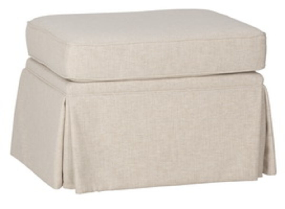 Kelly Skirted Ottoman Ottomans| Fairfield Chair