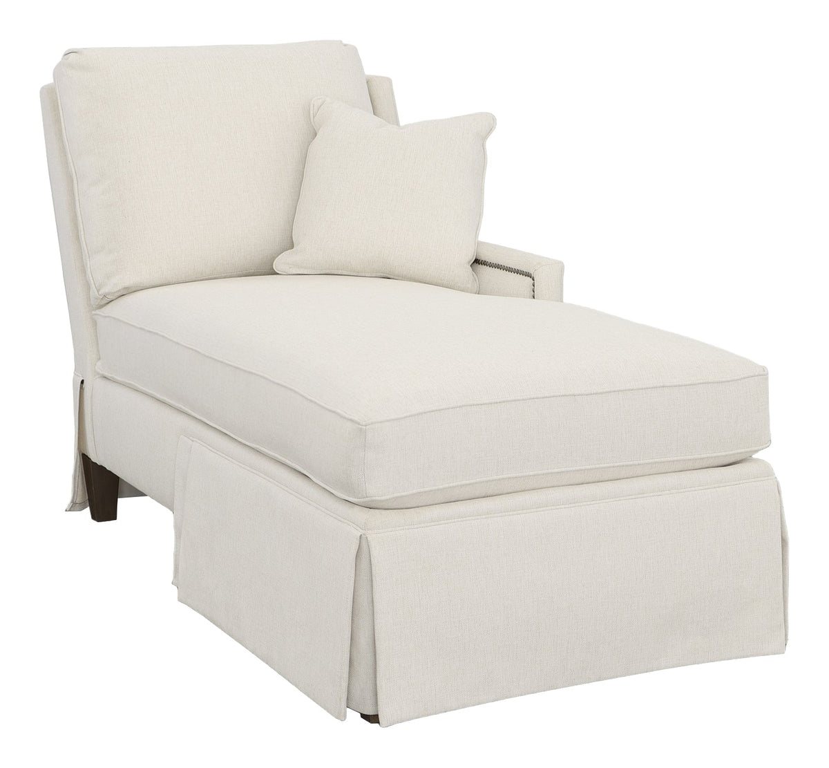 Kelly Skirted Right Arm Chaise Chaises| Fairfield Chair