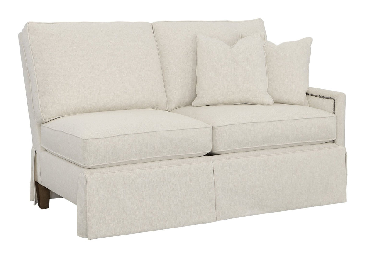 Kelly Skirted Right Arm Loveseat Sofas & Loveseats| Fairfield Chair