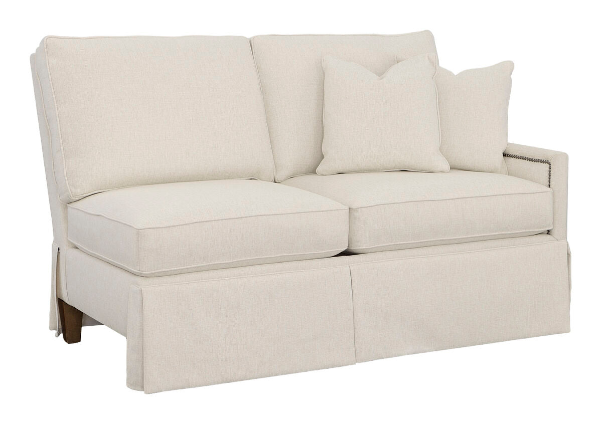 Kelly Skirted Right Arm Loveseat Sofas & Loveseats| Fairfield Chair