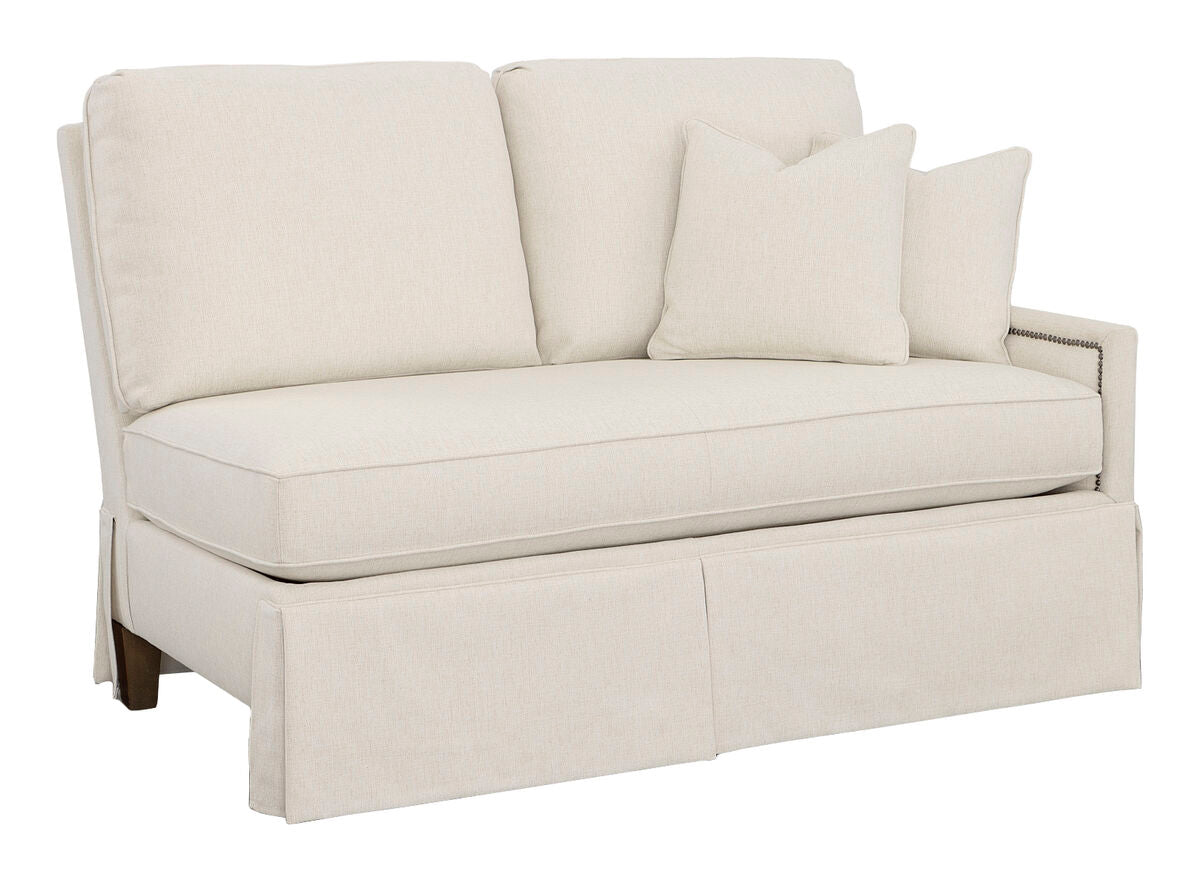 Kelly Skirted Right Arm Loveseat Sofas & Loveseats| Fairfield Chair