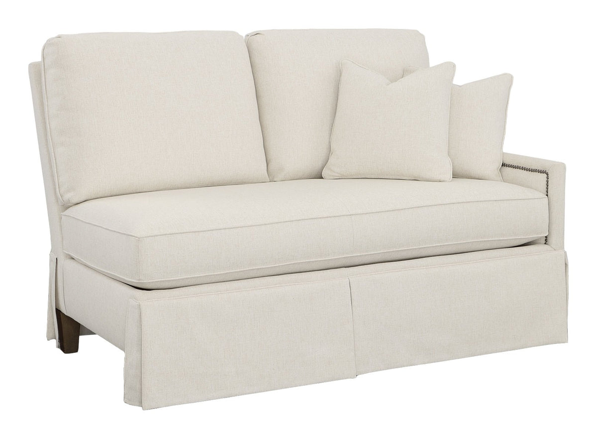 Kelly Skirted Right Arm Loveseat Sofas & Loveseats| Fairfield Chair