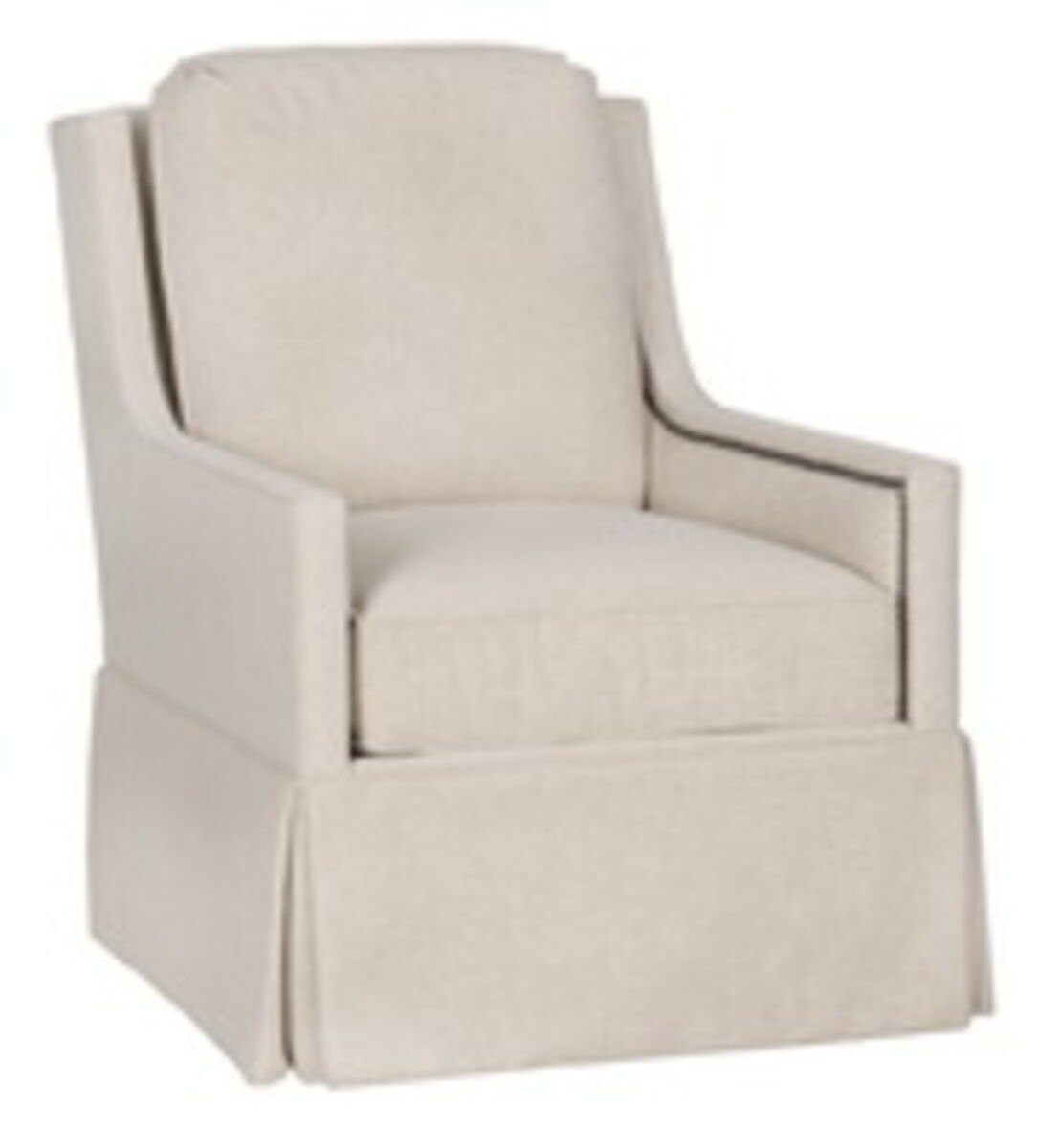 Kelly Skirted Swivel Chair Chairs| Fairfield Chair